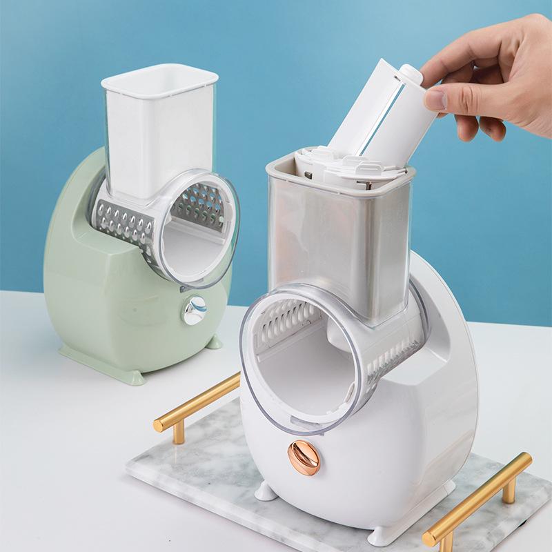 Automatic Multifunctional Vegetable Cutter & Slicer: Efficient Food Processor for Rolling, Slicing, and Shredding