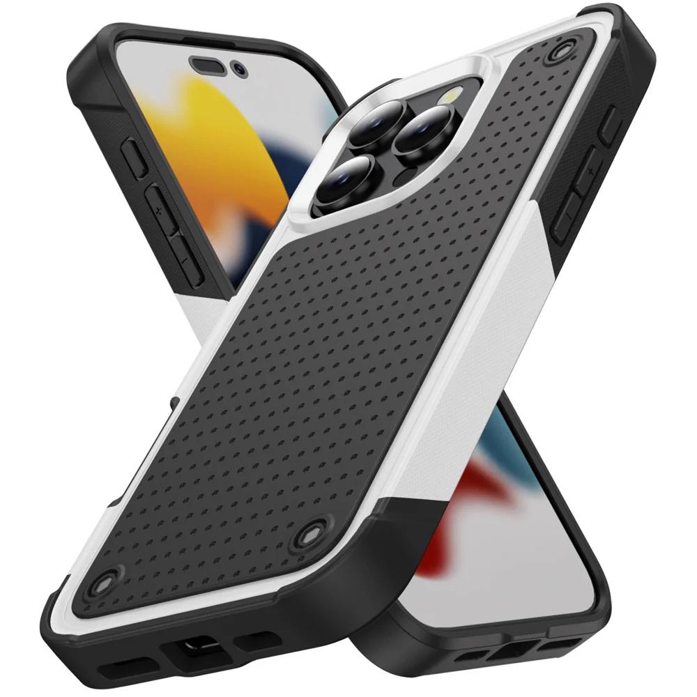 

Броньований чохол військового класу для iPhone 16 15 14 Plus 13 12 11 Pro MaxXR XS Max Ударостійкий чохол-бампер For iPhone 16 ProMax