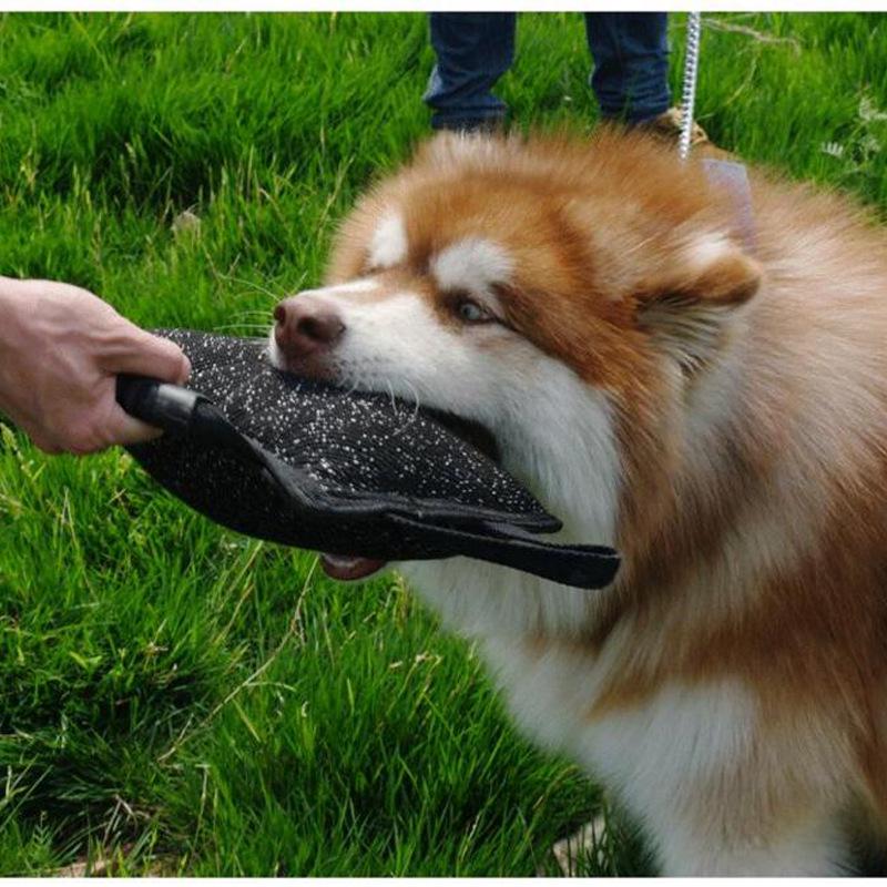 

Dog Training Jute Bite Pillow with Handle - Thickened Molar Cleaning Toy for Interactive Pet Play бежевый