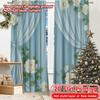 2D Flat Printing  2pcs Dreamy Oasis Print Modern Curtains Durable 100% Polyester Fabric Curtains Decorations Outdoor Perfect for