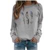  Winter Womens Casual Tops Ladies Print Sweatshirt Blouse Tee Sweater