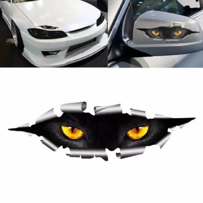 3D vysoce simulované samolepky na auto Oko Voyeur Kočičí oko Vodotěsné samolepky na auto