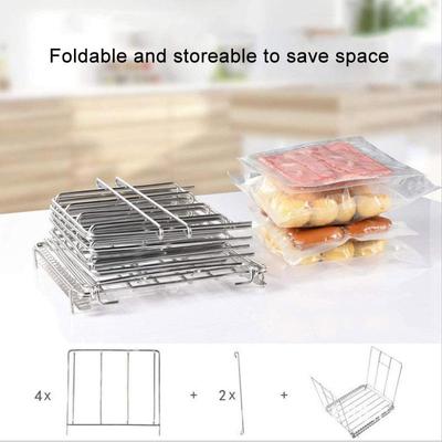 Sous Vide Rack Vacuum Pouch Separator 304 Stainless Steel Food Frame For Immersion Circulators Use With 11L 25L Container Water
