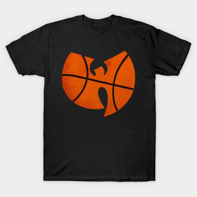 

Men Black Print T-shirt Wutang Basketball No-Cut Transfer Paper Print Cotton Tshirt S чорний