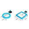 Floating Fish Food Feeder Ring - Square Circle Aquarium Station with Suction Cup, Easy Food Dispenser, Space-Saving Design