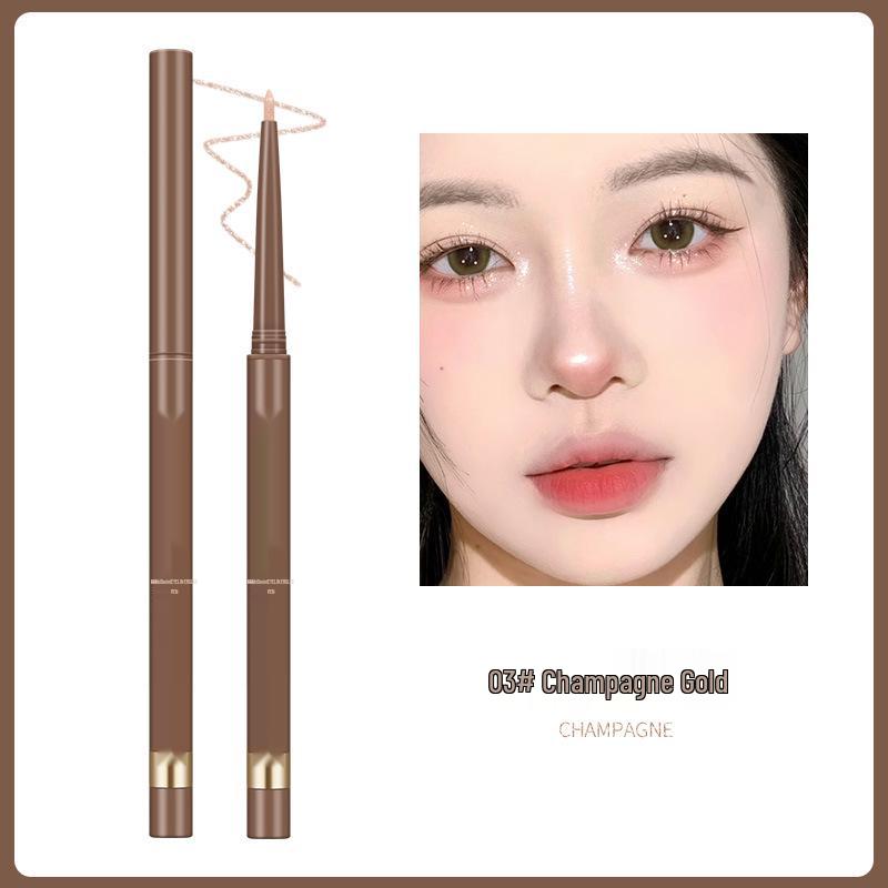 

Baibeini Стойкая мерцающая подводка для глаз Bright Eyes - Гладкий, пигментированный, водостойкий карандаш шампанского