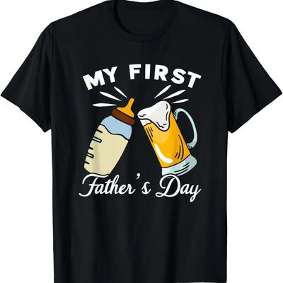 Minha Primeira Camiseta Engraçada de Dia dos Pais