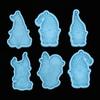 Merry Christmas Jewelry Making Tool Christmas Keychain Molds Garden Elves Mold Silicone Moulds