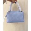 Womens Genuine Leather Woven Crossbody Bag Small Pillow Shape Handheld Shoulder Lightweight Daily Use