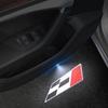 Rennflaggen-Logo Kabelloser Courtesy-Türprojektor LED-Willkommensleuchten für Seat Leon Ibiza Arona Ateca Toledo Mii Alteca Dekor