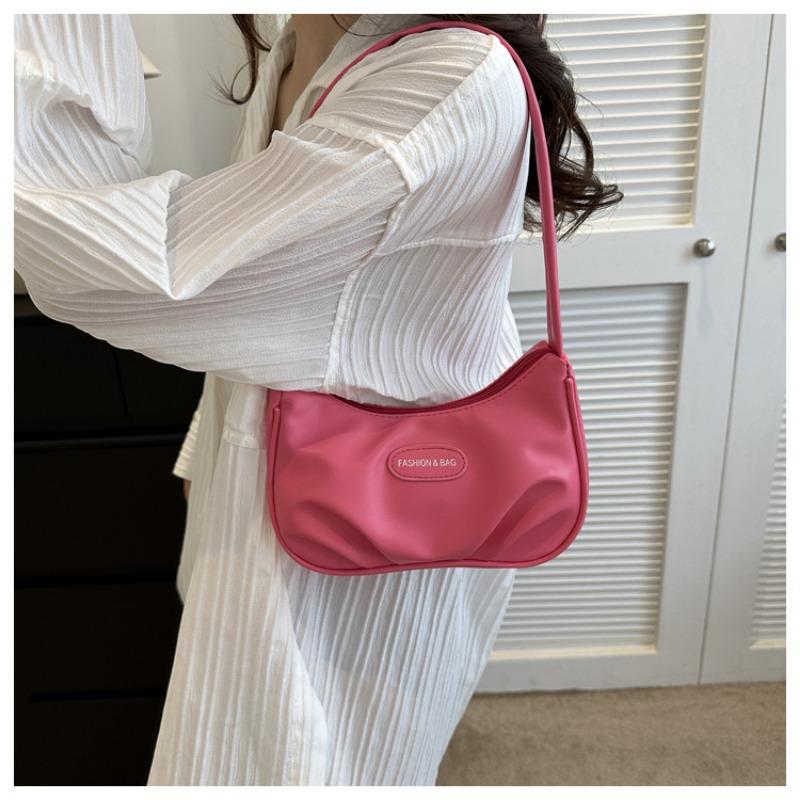 Geantă nouă de vară crossbody cu un umăr, geantă semilună argintie nor de înaltă calitate, portofel convenabil pentru călătorii zilnice, de mare capacitate