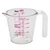 Set of 10 250ml Clear Plastic Measuring Cups