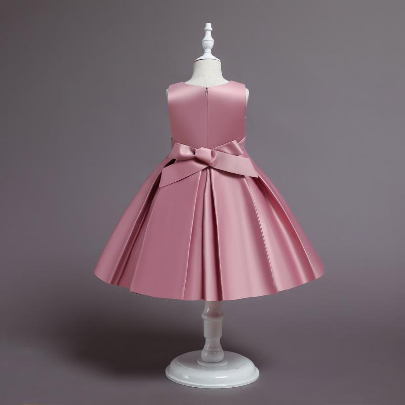 Mädchen Besticktes Blumen Partykleid Hochzeit Geburtstag Langarm Kinder Prinzessin Kleid Flauschiges Tüll Kostüm