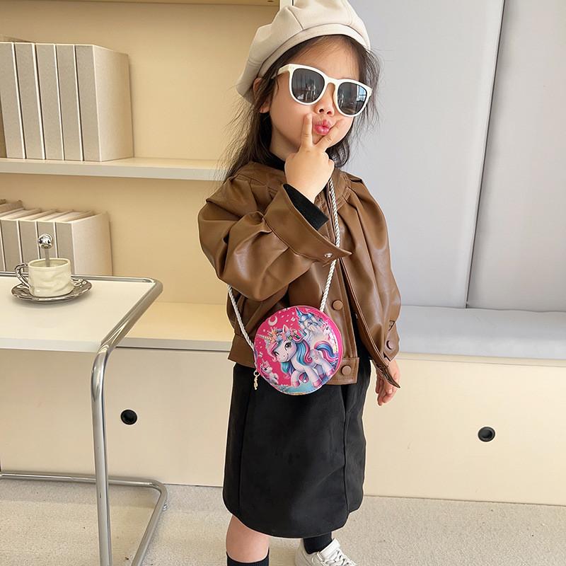Cute Cartoon Unicorn Crossbody Bag For Kids Lightweight Breathable Durable Design