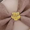 96PCS Bloom Napkin Ring Flower Types Decoration Napkin Holder Plum Blossom Napkin Buckle for Hotel Parties Feast Dining Table
