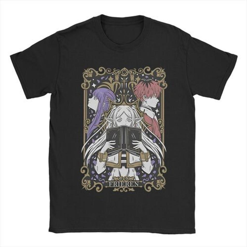 Anime Beyond Journeys End Japanese T Shirt for Men Women Cotton  TShirt Round Neck Sousou No Frieren Tees Clothes Plus Size