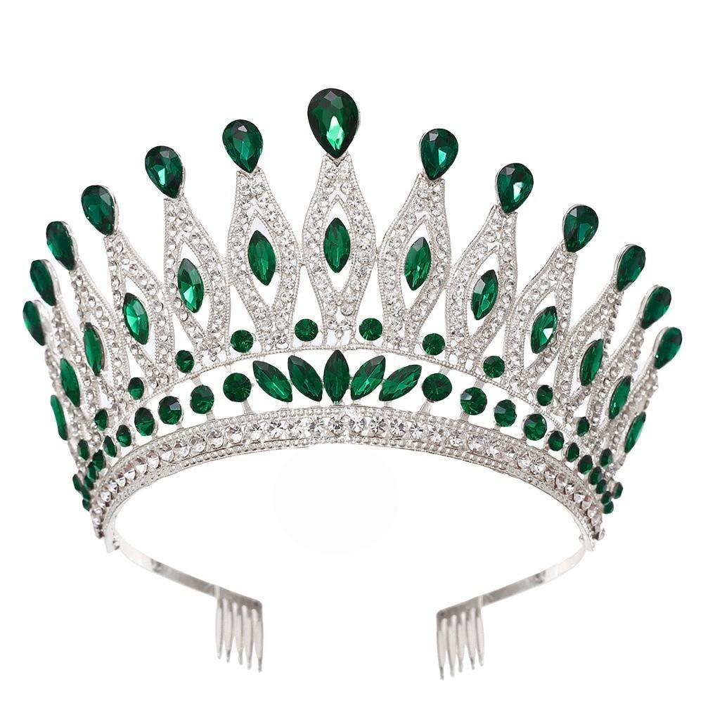 Antike Bronze Barockkrone Elegante Antike Griechische Tiara Exquisite Königinnen Tiara Krone Party