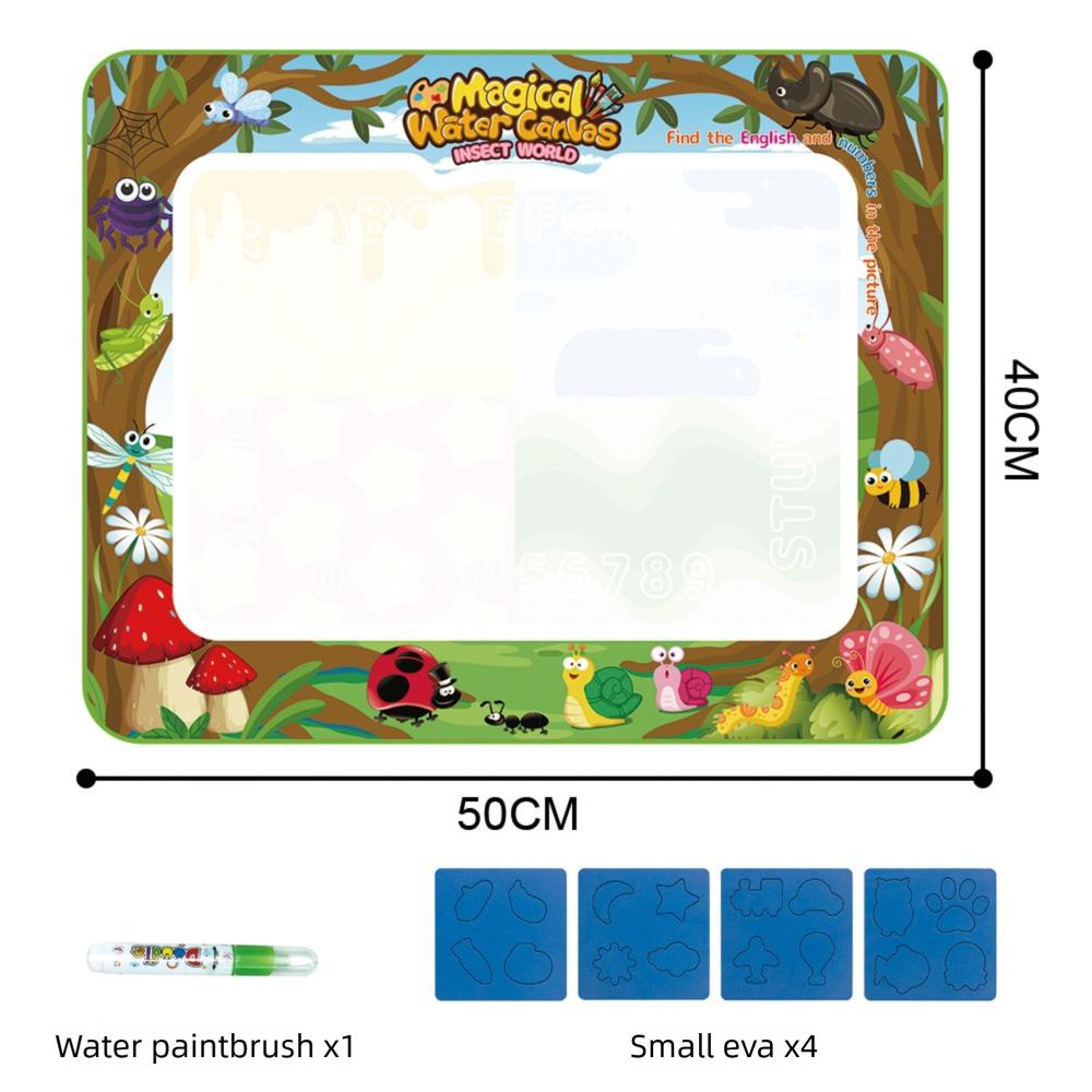 Alfombrilla Mágica para Dibujar con Agua Extra Grande Set de Juguetes para Garabatear con Agua Pizarra Juguetes Educativos para Niños Regalo para Niños Múltiples Tamaños