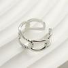 18k Gold Titanium Steel Adjustable Women's Ring - European & American Fashion, Cold Style.