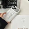 Luxury Angels Matte Shockproof Case for iPhone 17 Air 16 15 14 13 12 Pro Max Hollow Roman Column Little Angel Frosted Cover