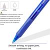 0.5mm High-Capacity Erasable Gel Pen Set Translucent Rod Blue Black Magic Ink Washable School Office Stationery Supplies