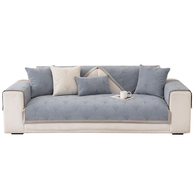 Minimalist Wind Sofa Cushion Universal In All Seasons, New Light Luxury High-End Chenille Universal Non-Slip Cushion