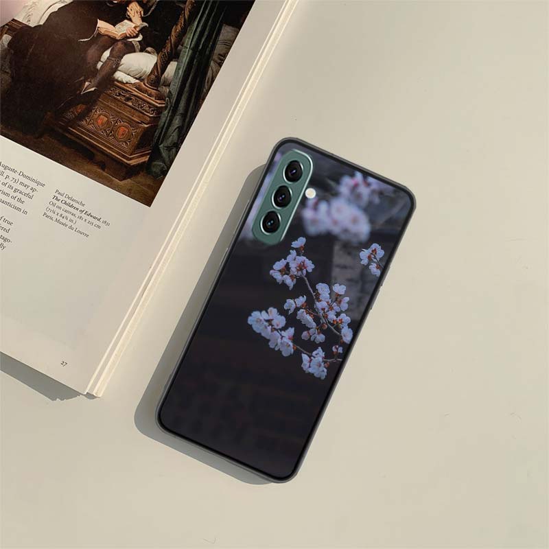

Snowy Peach Blossom Tree in Front of the House Phone Case for Samsung A54 A14 A24 A34 A17 A37 A57 A55 A35 A25 A15 A07 A05S A04S Samsung A22 4G