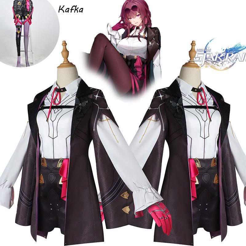 Honkai Rail Star Kafka Game Cosplay Costume Halloween Party Comic Con Up Dress