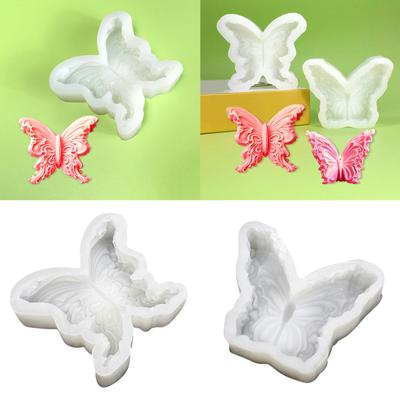 3D Silikonové formy na svíčky s motýlky pro výrobu svíček z epoxidové pryskyřice, Fondánové silikonové formy na čokoládu, pečení dortů