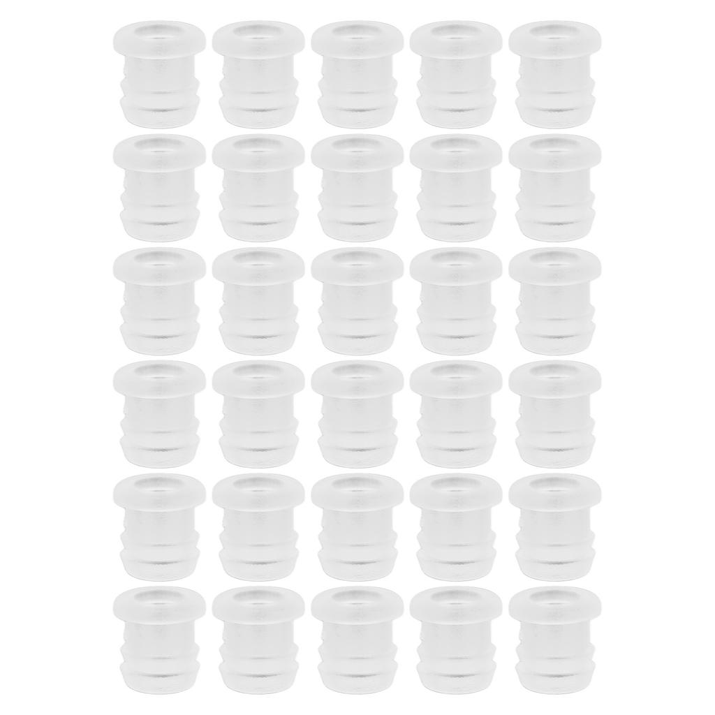 30pcs Earmold Locks Small Plastic Soft Transparent Earmold Tubing Locks Accessories