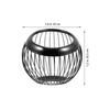 Metal Hollow Stainless Steel Fruit Plate Storage Baskets for Shelves Kitchen Round Restaurant Container