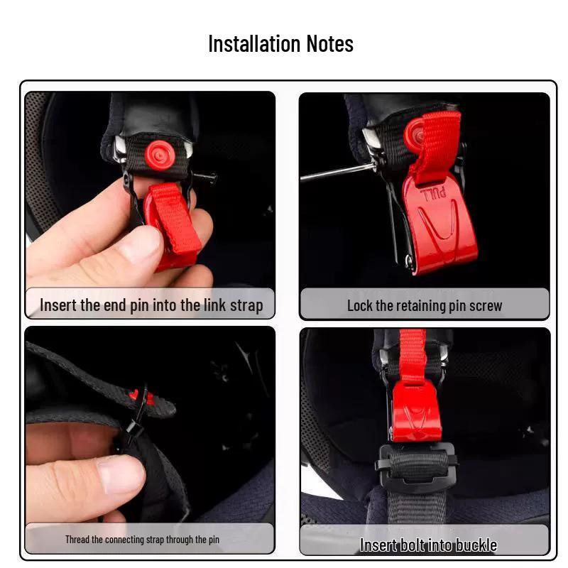 Quick Release Safety Buckle for AGV, SHOEI, HJC, ARAI, MT, KYT Helmets