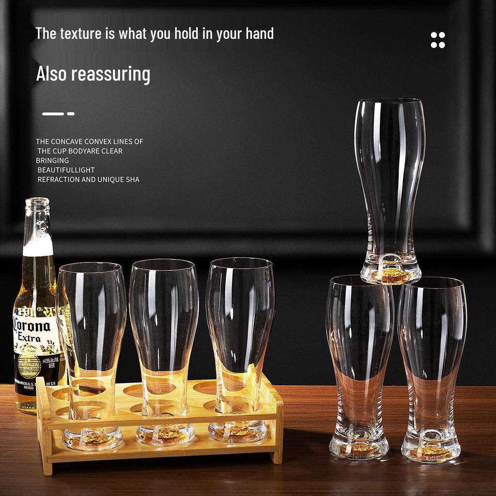 Creative Luxury Lead-Free Crystal Beer Mug Set - High-End Craft Glasses for Home and Entertaining