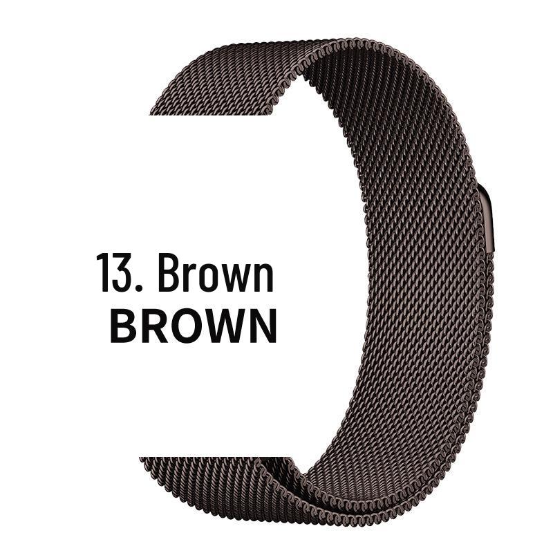 Compatible Stainless Steel Milanese Magnetic Band for Apple Watch Series 1-9 & SE.