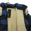 unused satisfaction guaranteed made in Japan Check Pattern Hooded Down jacket Men's Used