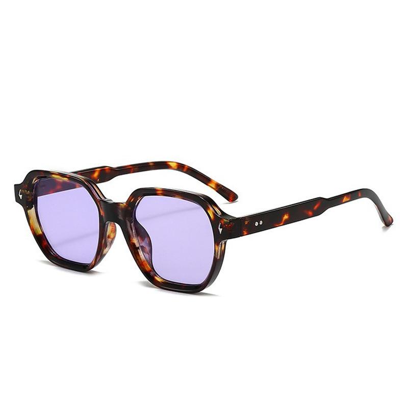 Retro Square Frame Rivet Sunglasses - UV Protection Versatile Sunglasses for Men