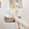 Fashion 11cm Air Mesh Sock Knitted Platform Wedge Comfy Women Sandals Slides Summer Flats Hollow Chunky Sneaker Breathable Shoes New