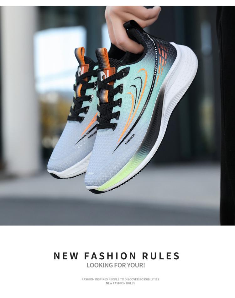 Zapatillas de Running Transpirables de Malla para Hombre - Zapatillas Deportivas Ligeras y Modernas
