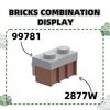 194Pcs/lot 99781 Bracket 1x2 - 1x2 Block Moc Colour Accessories Works With featuring Brick DO IT YOURSELF Children's Toy Assembly Parts