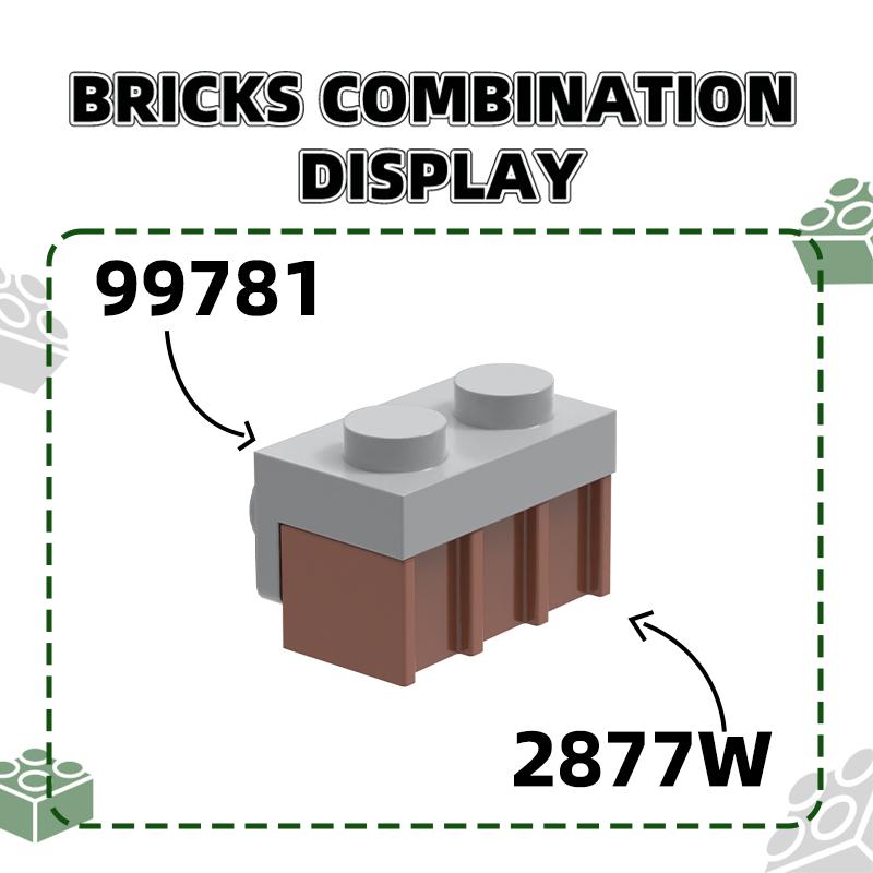194Pcs/lot 99781 Bracket 1x2 - 1x2 Block Moc Colour Accessories Works With featuring Brick DO IT YOURSELF Children's Toy Assembly Parts