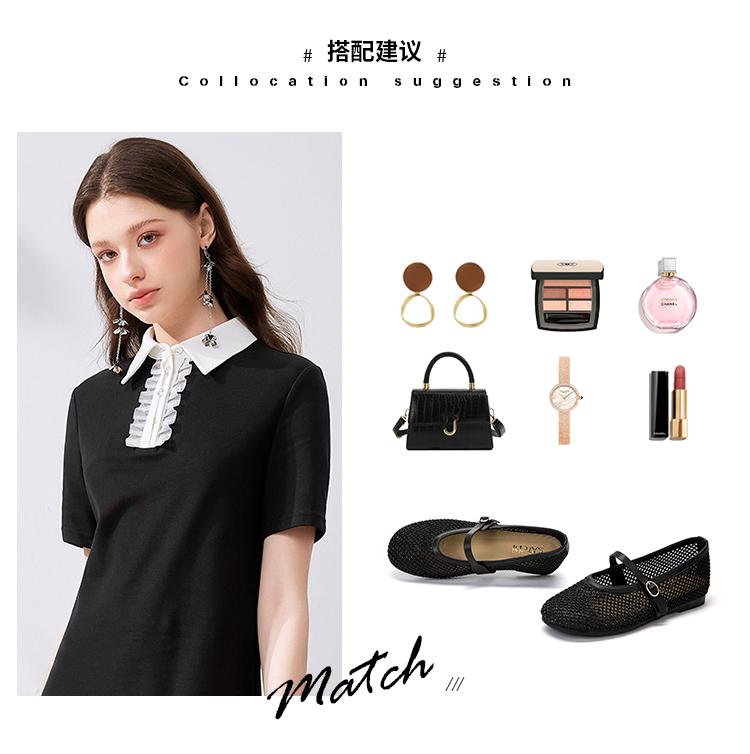Breathable Single Shoe Rhinestone Soft Sole Mary Jane Shoes