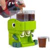 Mini Kids Water Dispenser Toy Dual Tanks Desktop Miniature Kitchen Green