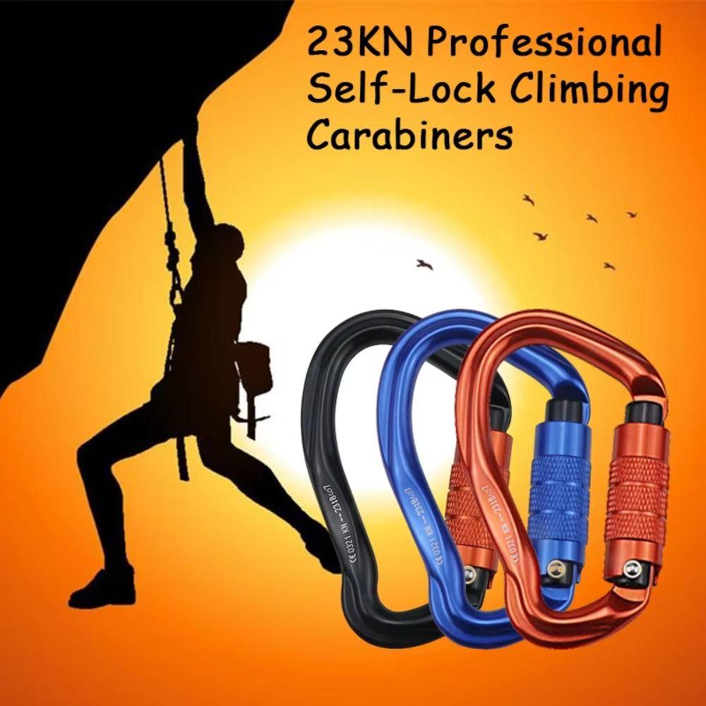 Pear-shaped Professional Carabiner 23KN Outdoor Sports Buckle  Outdoor Camping
