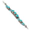 Turquoise Bracelet Bohemian Handmade Nepalese Tibetan Nepali Jewelry 7" NBB 3397