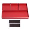 RC Repair Screw Tray 4 Grids Aluminum Alloy Screw Tray with Magnetic Pad for 1/10 1/8 RC Car RC Airp