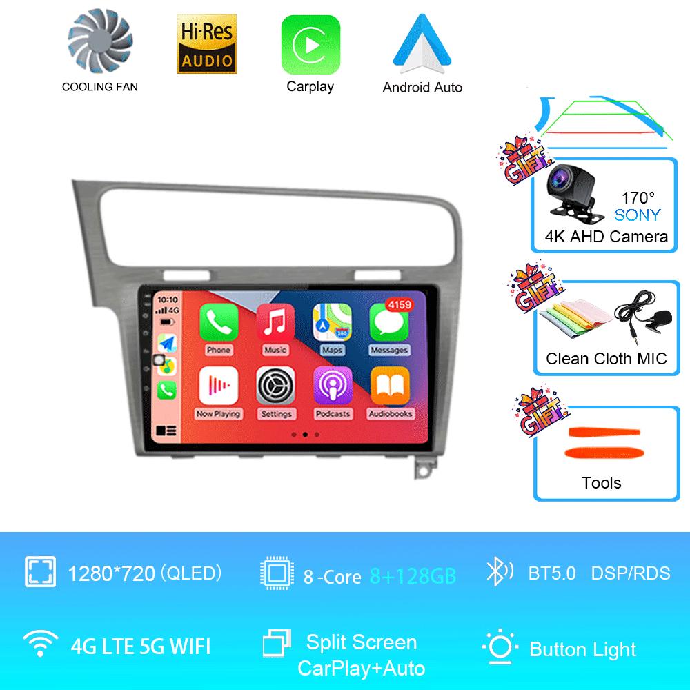Car Radio Android 14 For Volkswagen VW Golf 7 MK7 GTI 2011-2021 Carplay HD Multimedia Auto Qualcomm GPS Stereo Video Player 2din