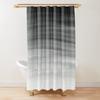 Gradient White And Black Minimal Shower Curtain Polyester Waterproof Modern Bathroom Curtains Machine Wash Bath Hooks