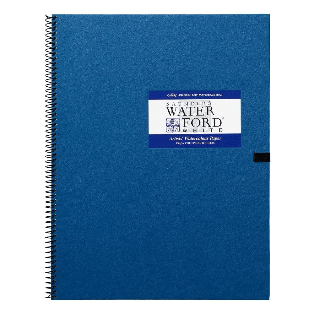 

Holbein Waterford Watercolor Paper White Medium Grain 300g F6 size Spring 12 sheets binding 270927 EHS2-F6