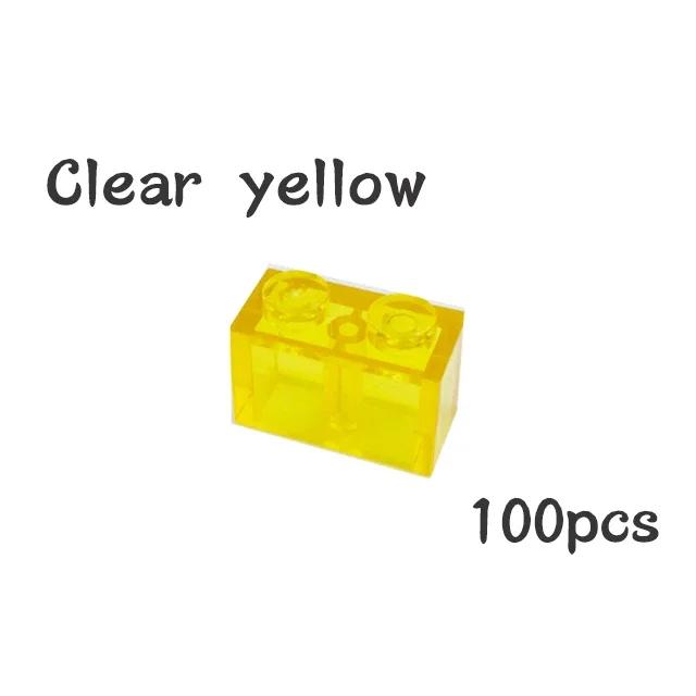100Pcs DIY 3004 Thick Constructing Blocks Particle Figures 1x2 Dots Brick Works With Educational Creative Construction Leduo Kid Toy