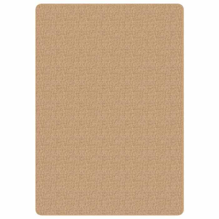 VidaXL Tapis en jute avec support en latex 140 x 200 cm Naturel